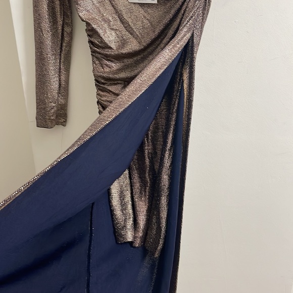 Zara metallic glitter off shoulder dress in size small - Picture 7 of 8